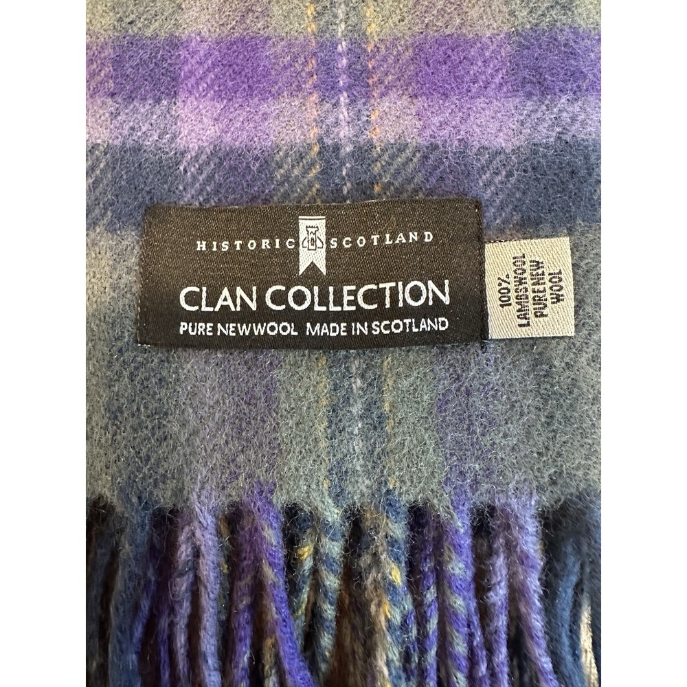 Kitlane Scotland 100% Lambswool Plaid Scarf‎ MacDonald Clan Tartan 65" - Picture 4 of 7